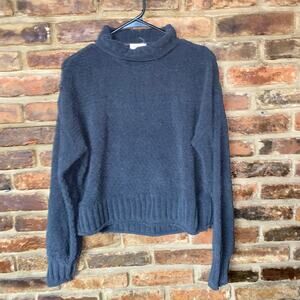 UpWest Charcoal Gray Pullover Turtleneck Sweater Women's Size XS